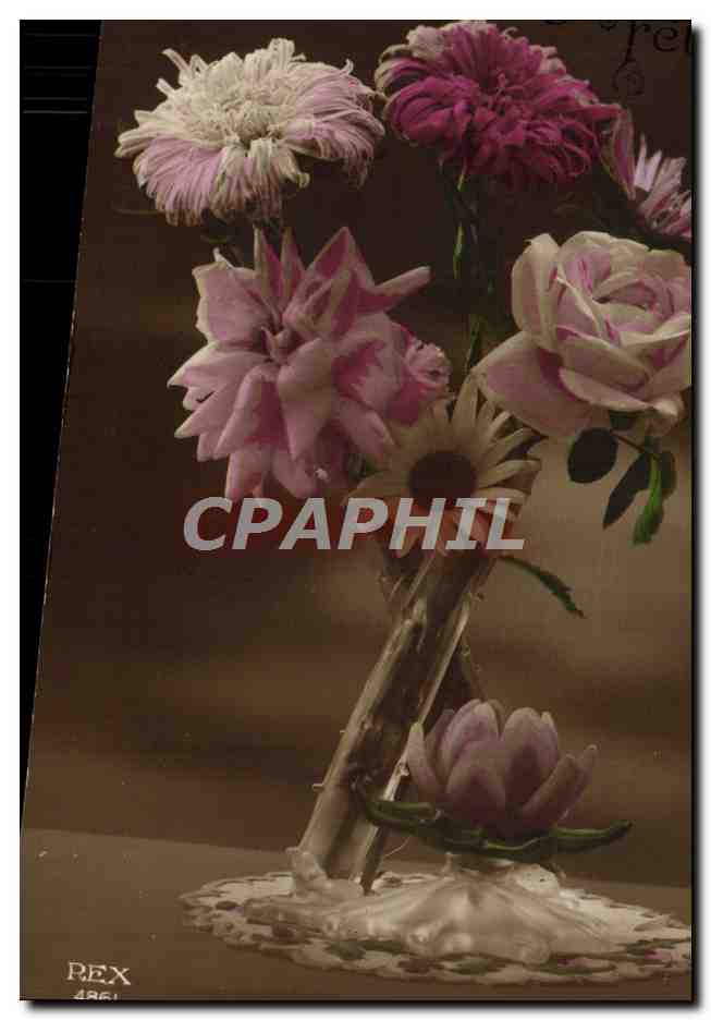 CPA Fantaisie Fleurs