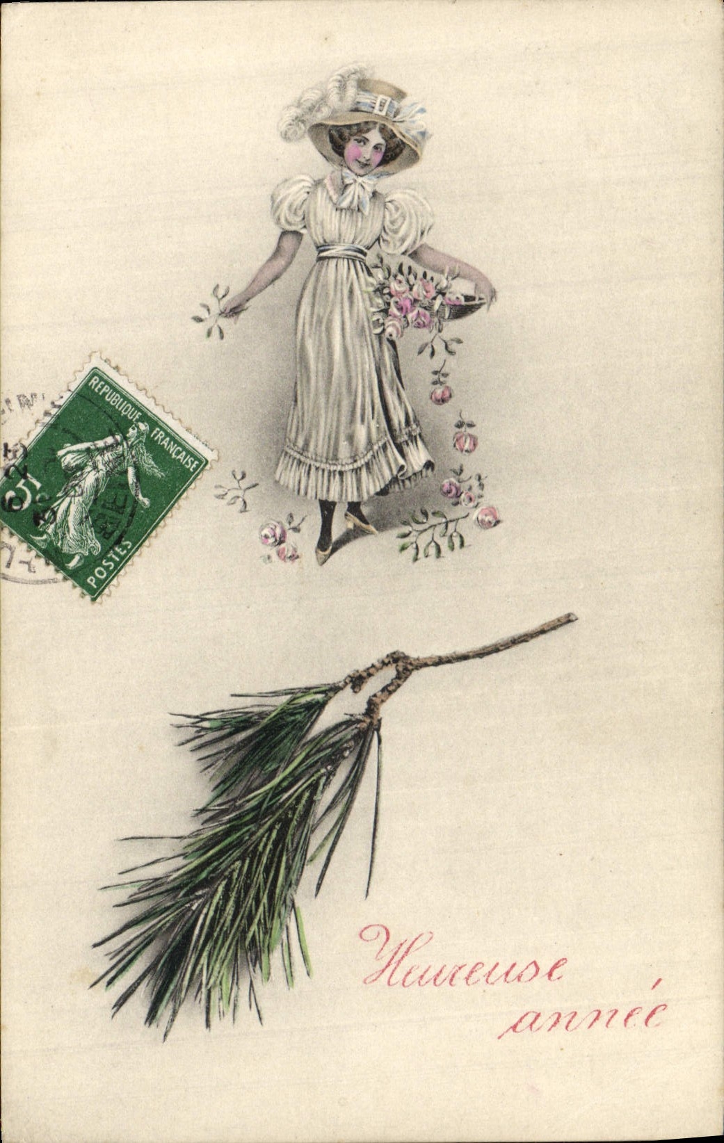 CPA Fantaisie Femme