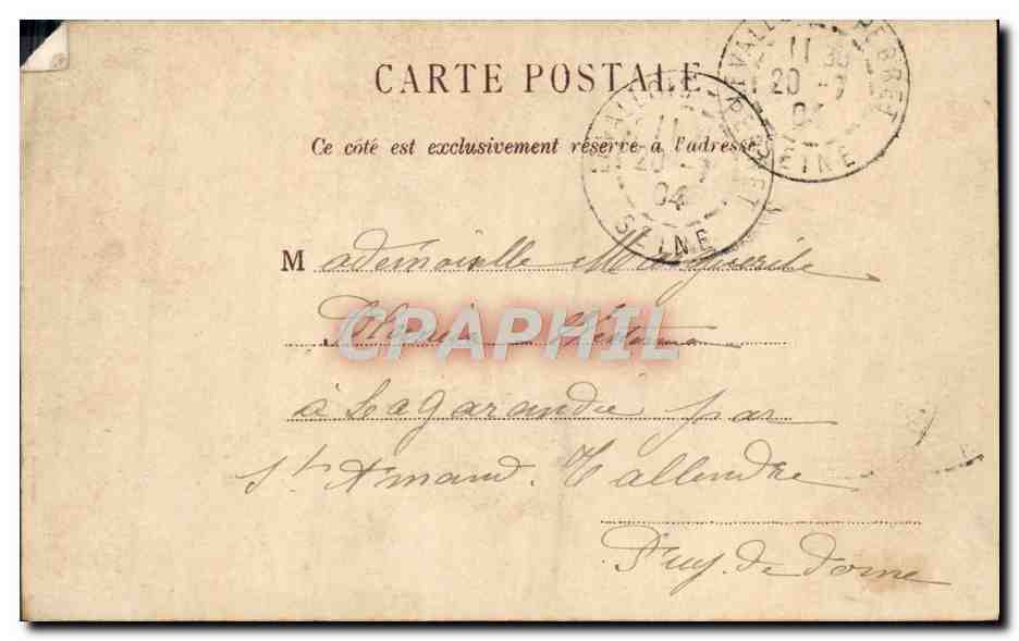 CPA Fantaisie Enfants Ste Marguerite — Rückseite