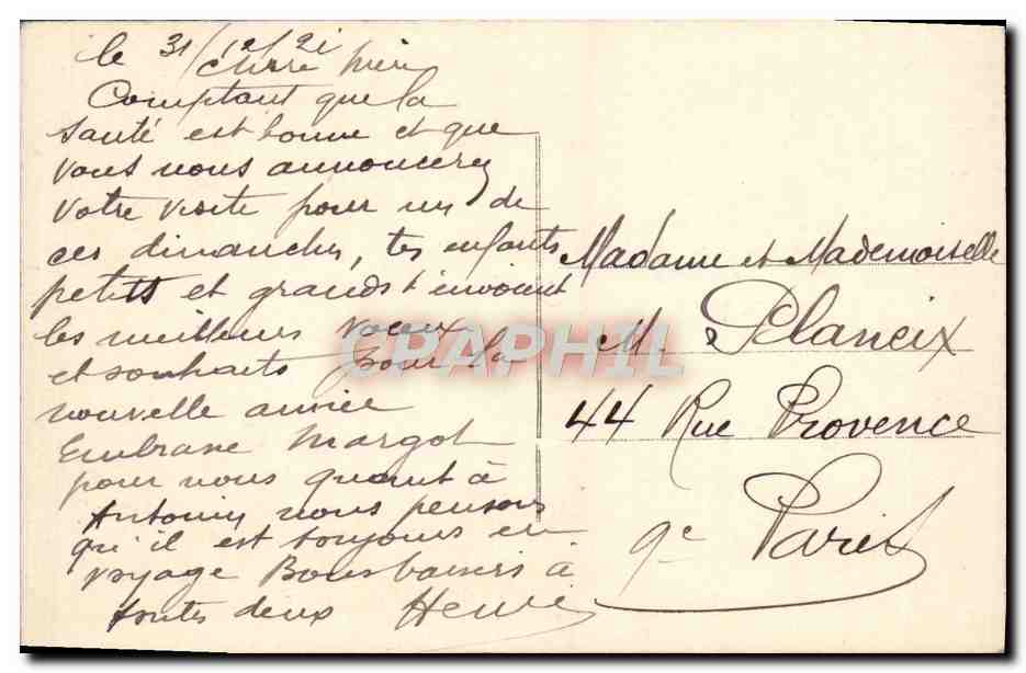CPA Fantaisie Enfant Diable  — Rückseite