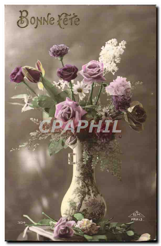CPA Fantaisie Fleurs