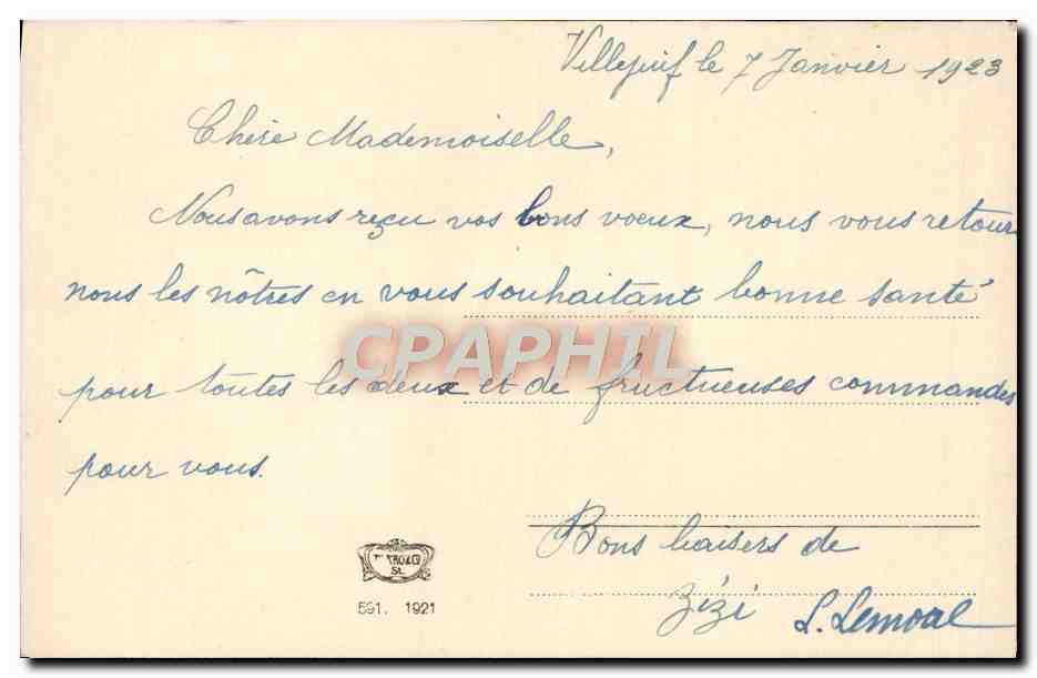 CPA Fantaisie Fleurs Roses  — Verso