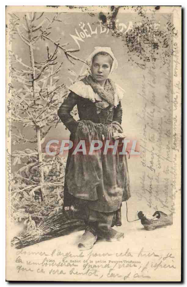 CPA Fantaisie Le sabot de la petite tristesse Folklore 