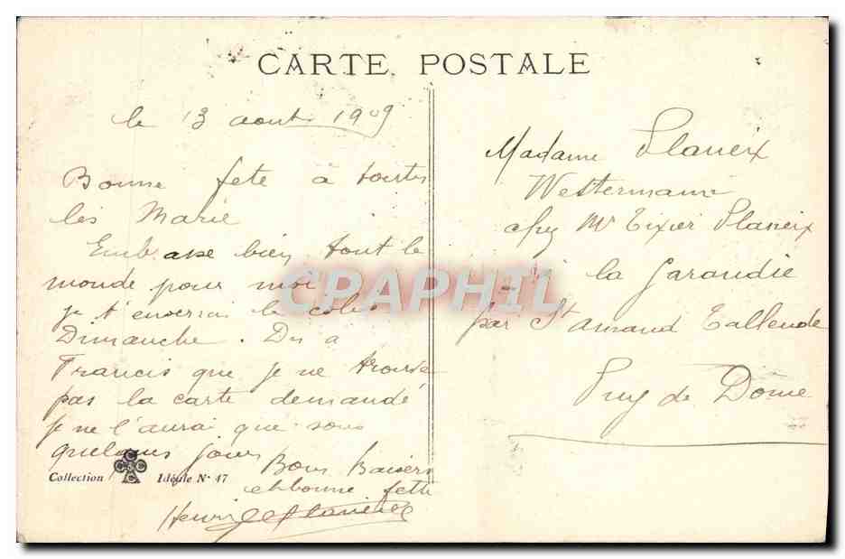CPA Fantaisie Enfants — Verso