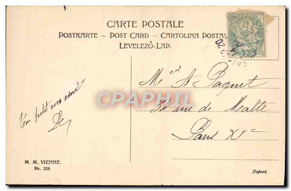 CPA Fantaisie Enfants Paques — Rückseite