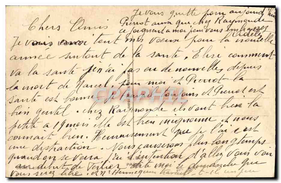CPA Fantaisie Fleurs — Verso