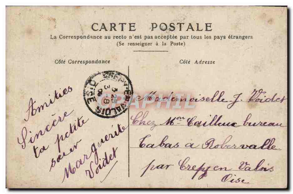 CPA Fantaisie Enfant — Verso