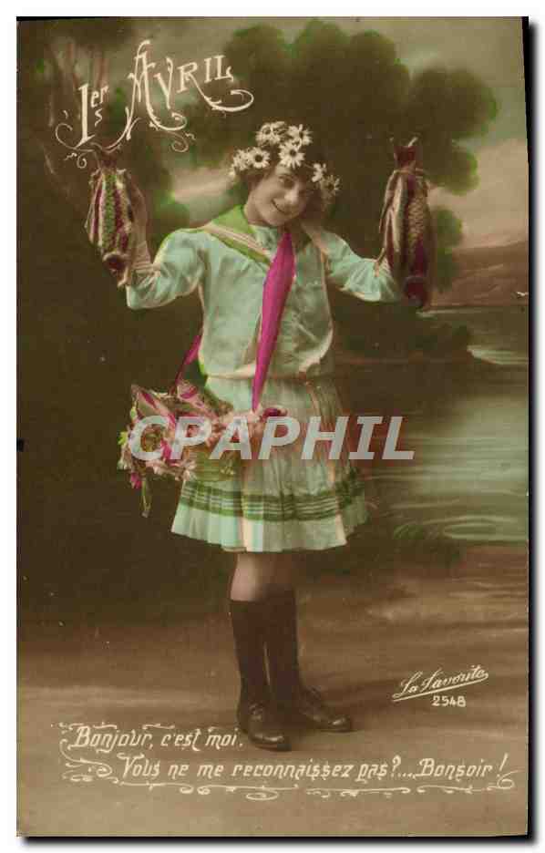 CPA Fantaisie Enfant 1er avril