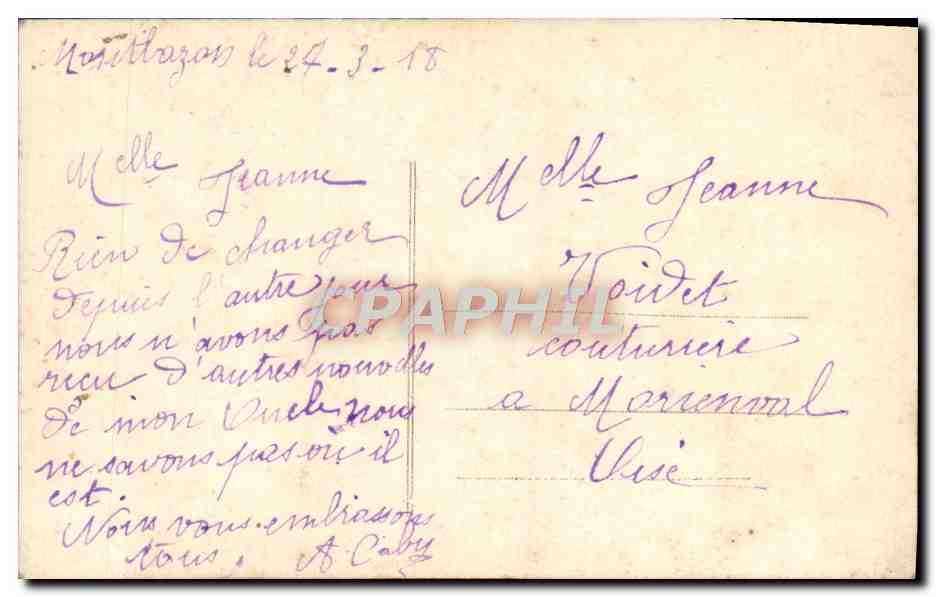CPA Fantaisie Enfant 1er avril — Verso