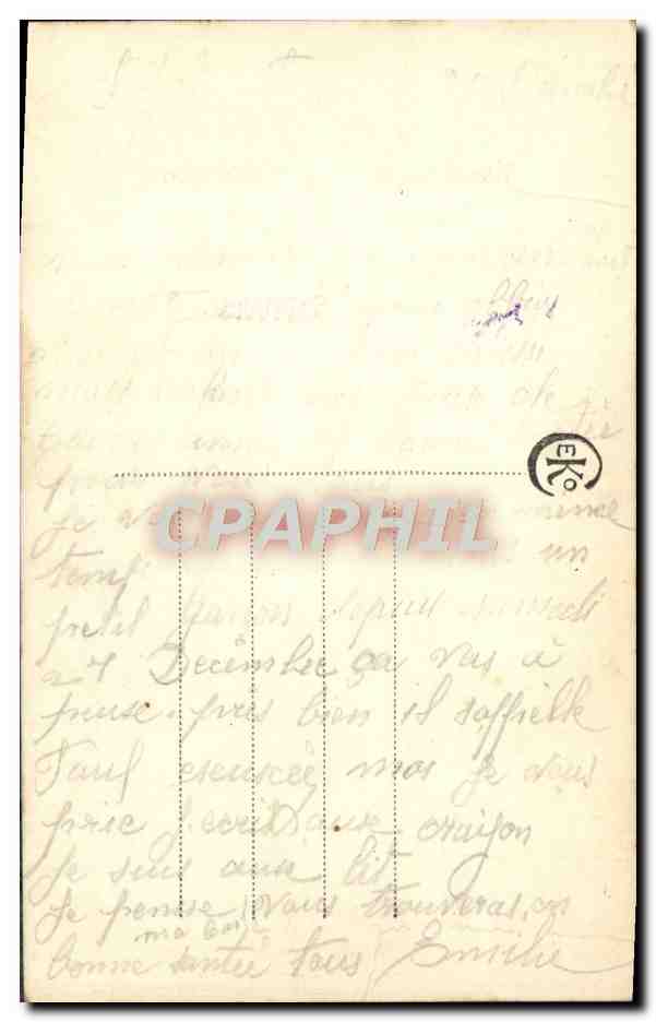 CPA Fantaisie Fleurs — Verso