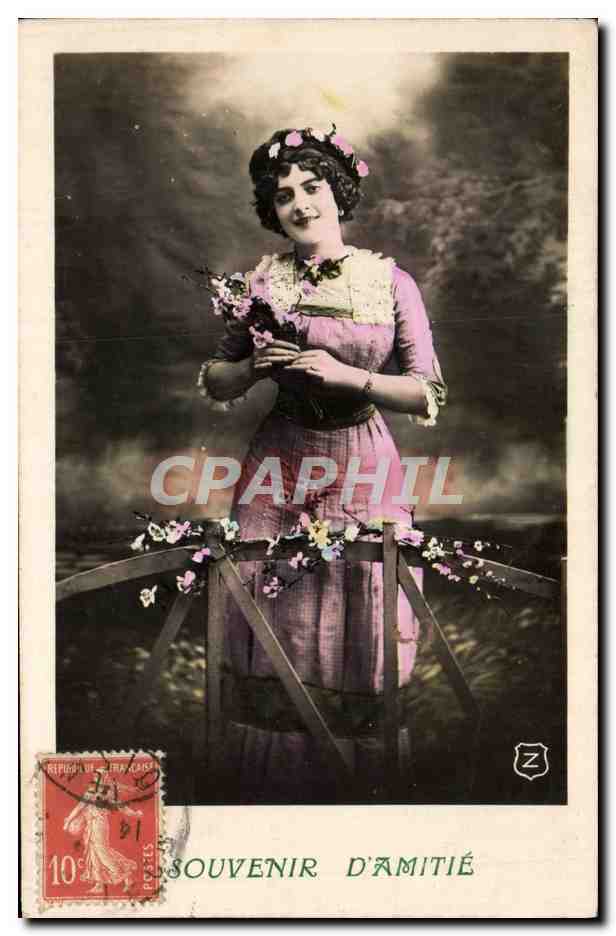 CPA Fantaisie Femme