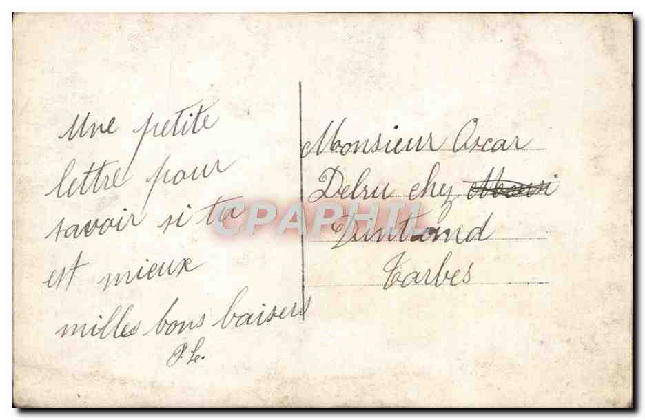 CPA Fantaisie Femme Soldat Militaria  — Rückseite