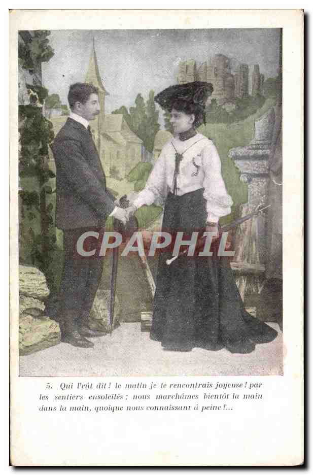 Je te rencontrais joyeuse ! — Poème romantique — Éditeur non identifié, n°5