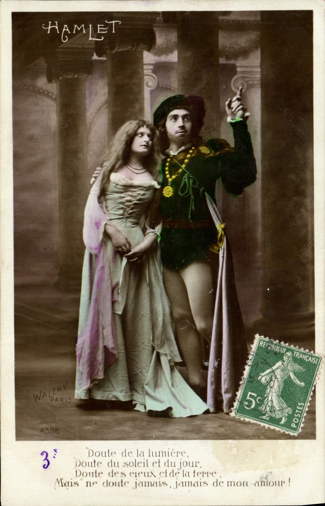 Hamlet — scène de théâtre — Walery Paris n°4396