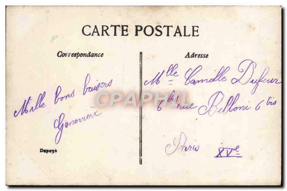 CPA Fantaisie Femme Hamlet  — Verso