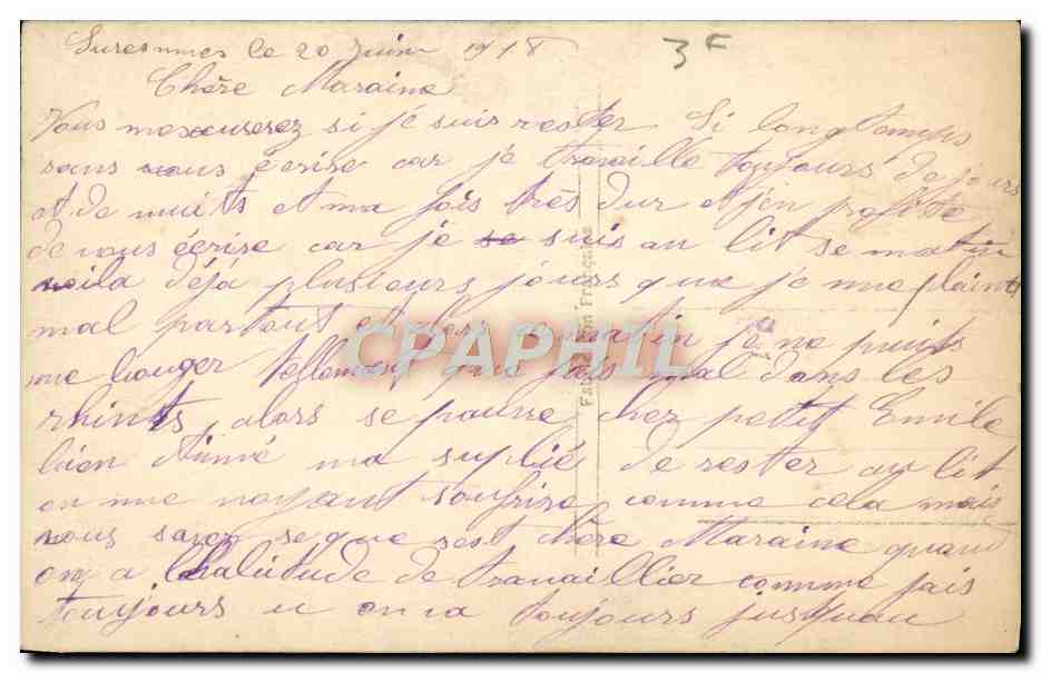 CPA Fantaisie Enfant Croix — Rückseite
