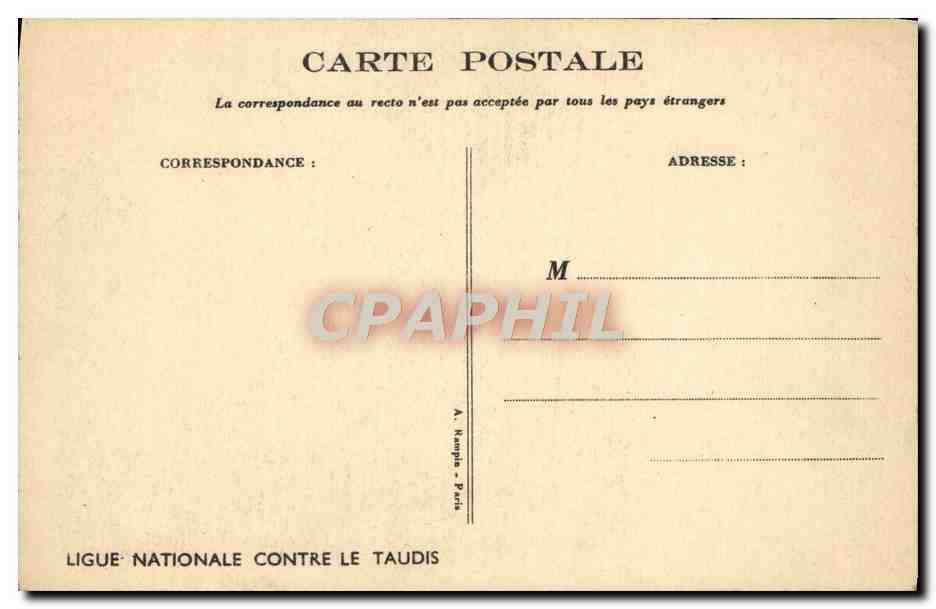 CPA Fantaisie Enfants Poulbot — Rückseite