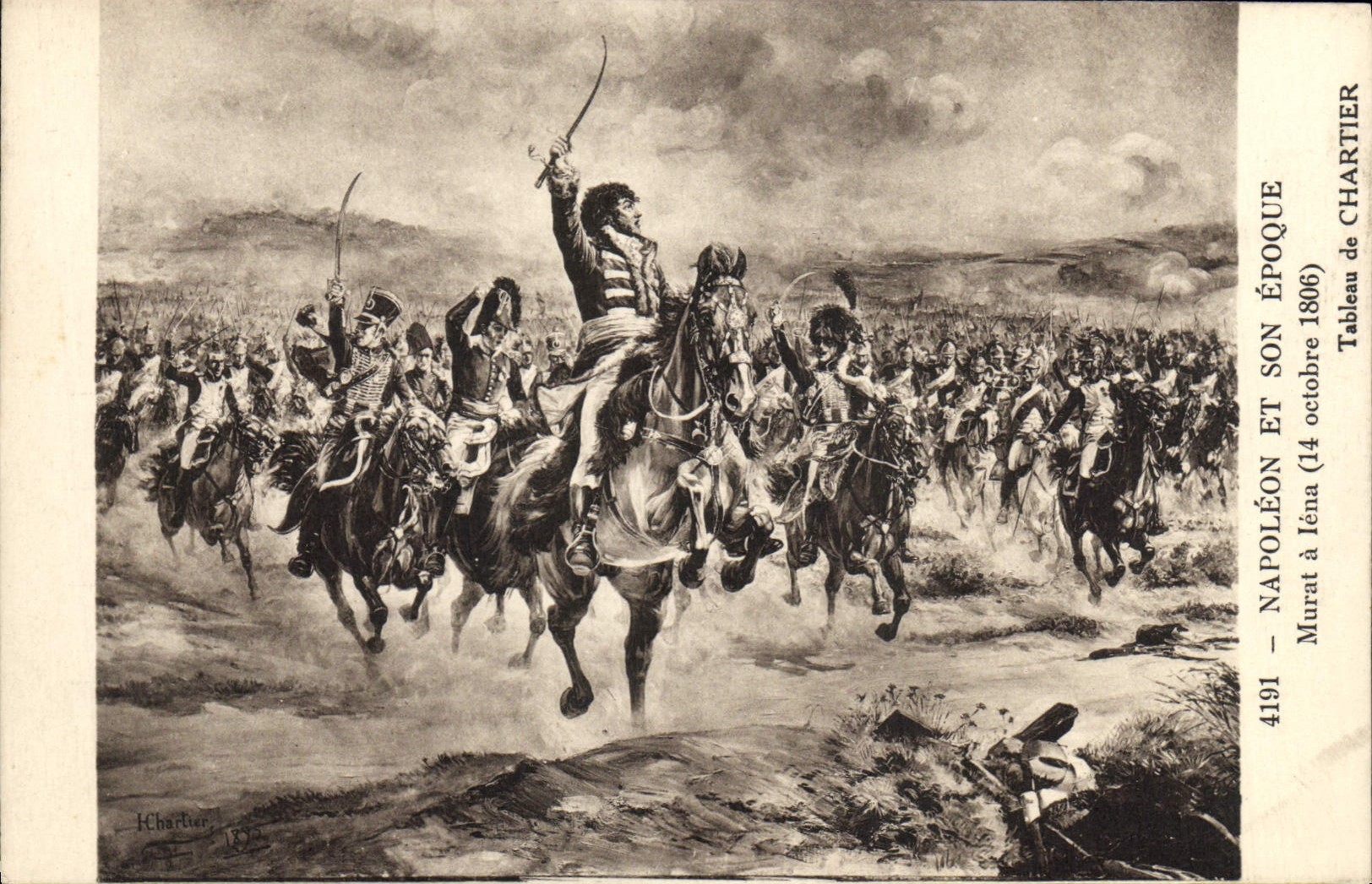 Napoléon et son Époque — Murat à Iéna (14 octobre 1806) — Tableau de CHARTIER