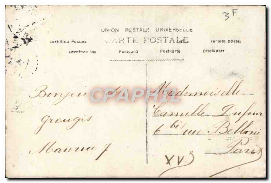 CPA Fantaisie Enfant Velo Cycle  — Rückseite