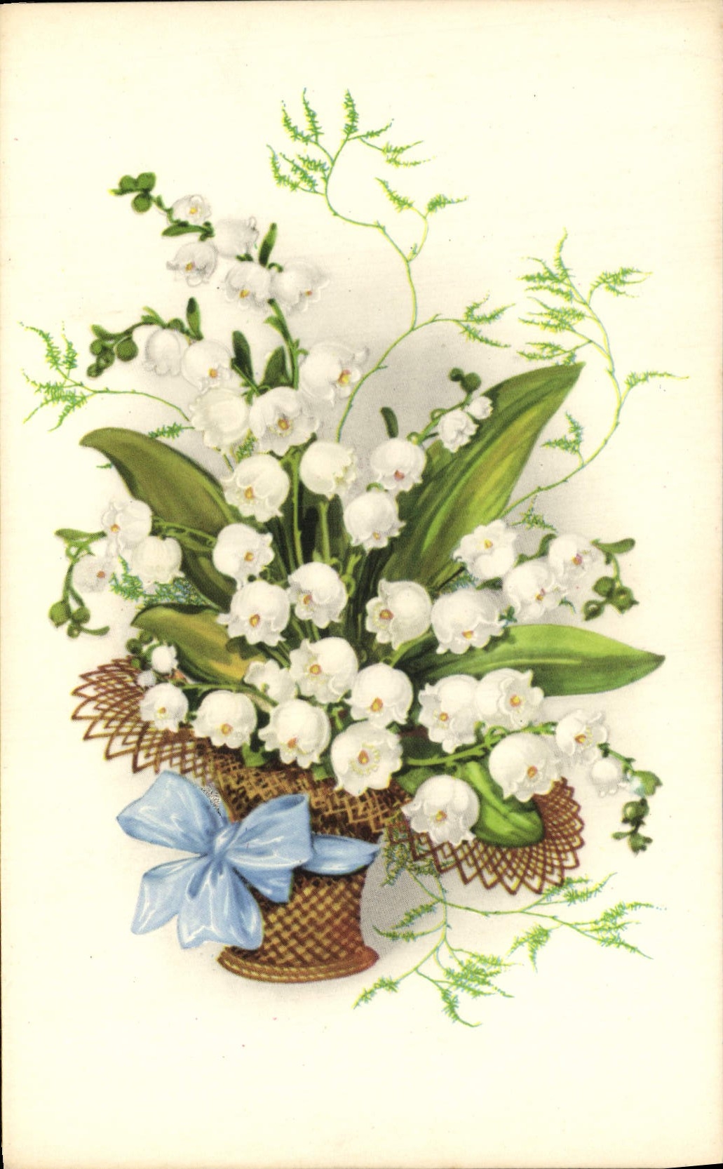 CPA Fantaisie Fleurs Muguet