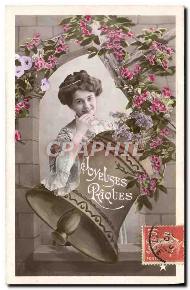 CPA Fantaisie Femme Cloche 