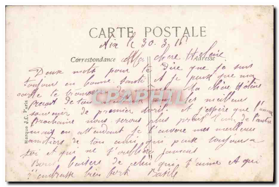 CPA Fantaisie Femme Poisson — Rückseite