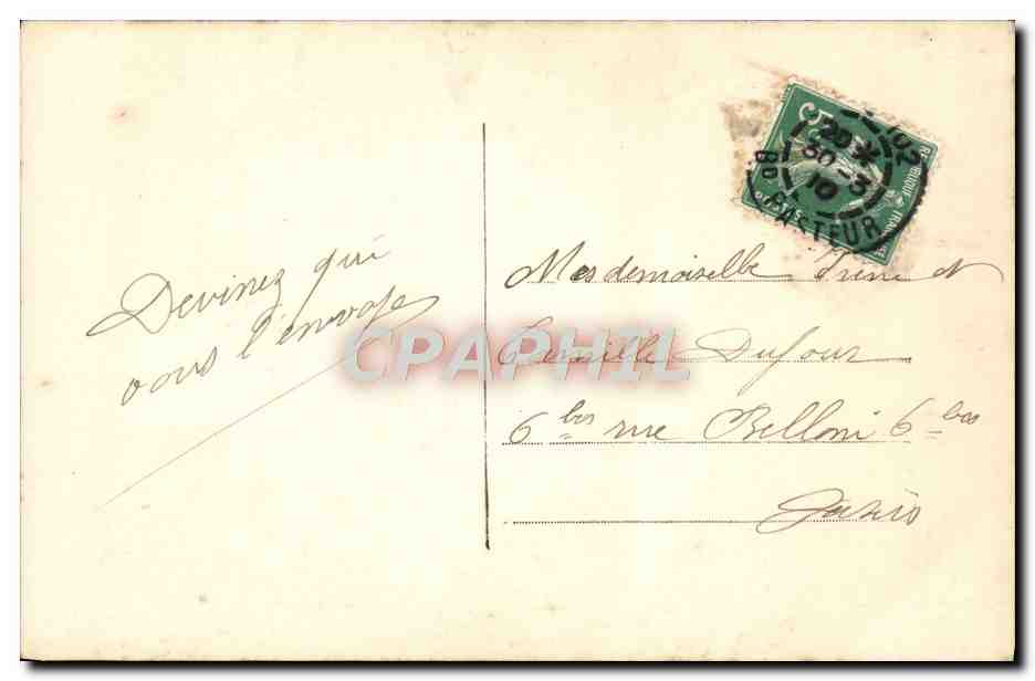 CPA Fantaisie Femme Poisson — Rückseite