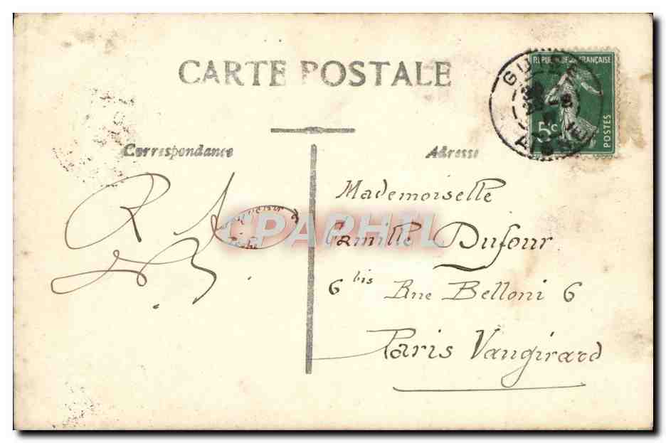CPA Fantaisie Homme De Guise Aisne Trefle — Rückseite