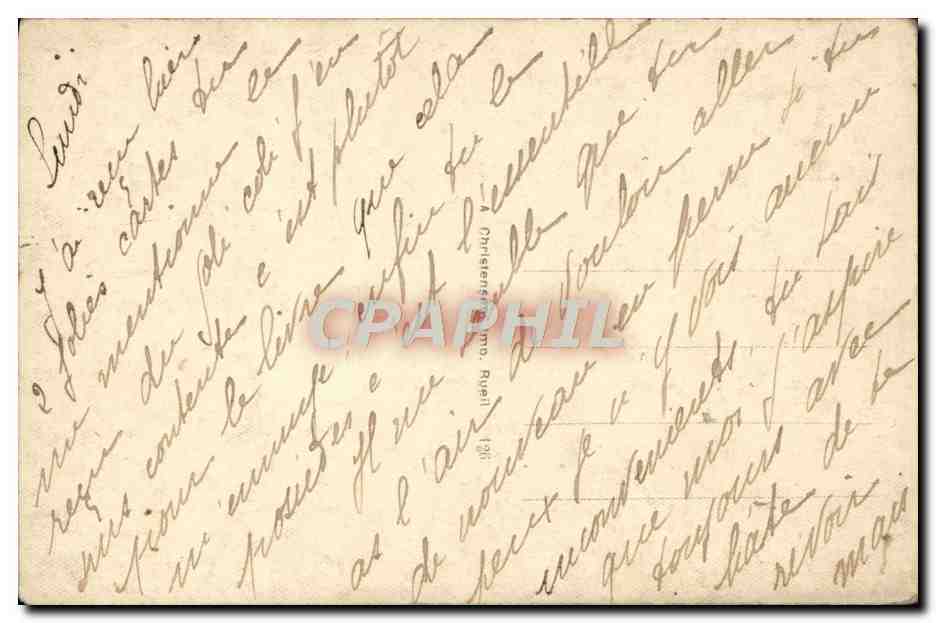 CPA Fantaisie Femme — Verso