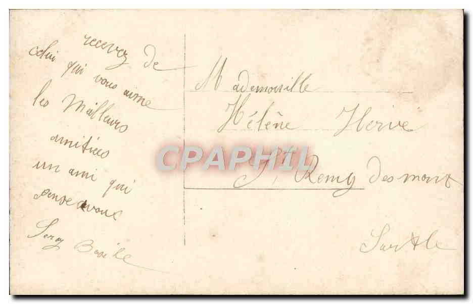 CPA Fantaisie Femme Eventail — Rückseite