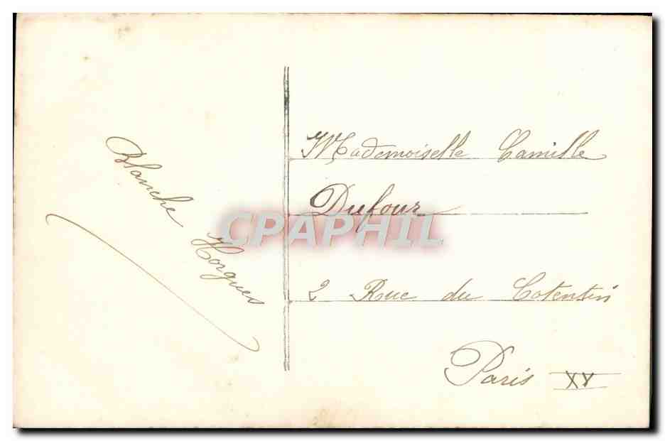 CPA Fantaisie Femme Fiancailles — Verso