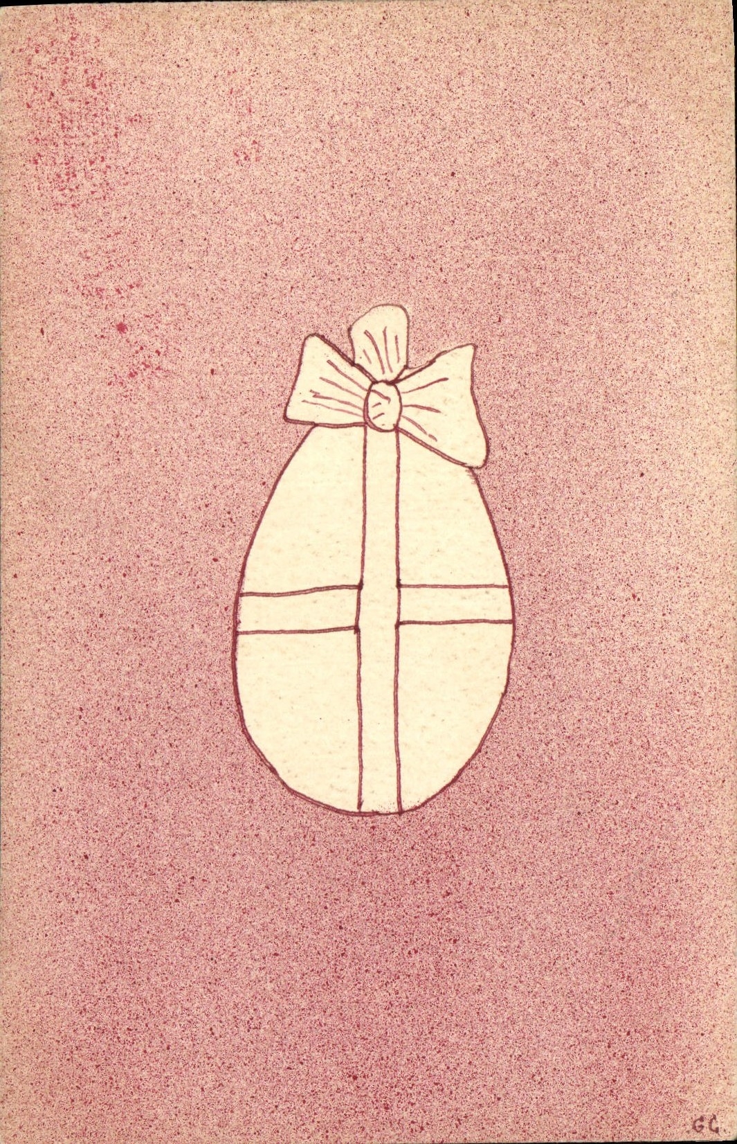 CPA Fantaisie Oeuf Paques