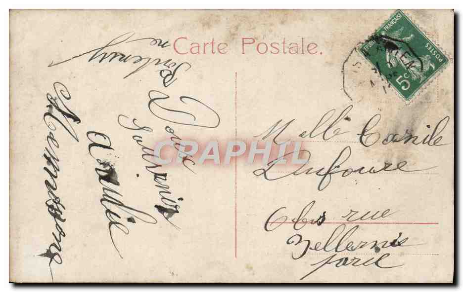 CPA Fantaisie Femme — Rückseite
