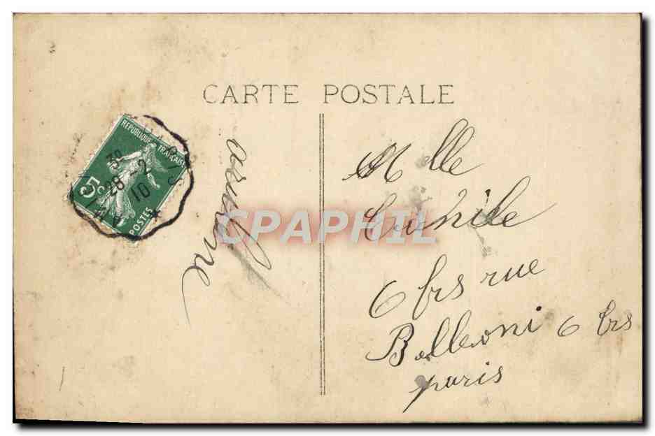 CPA Fantaisie Femme — Rückseite