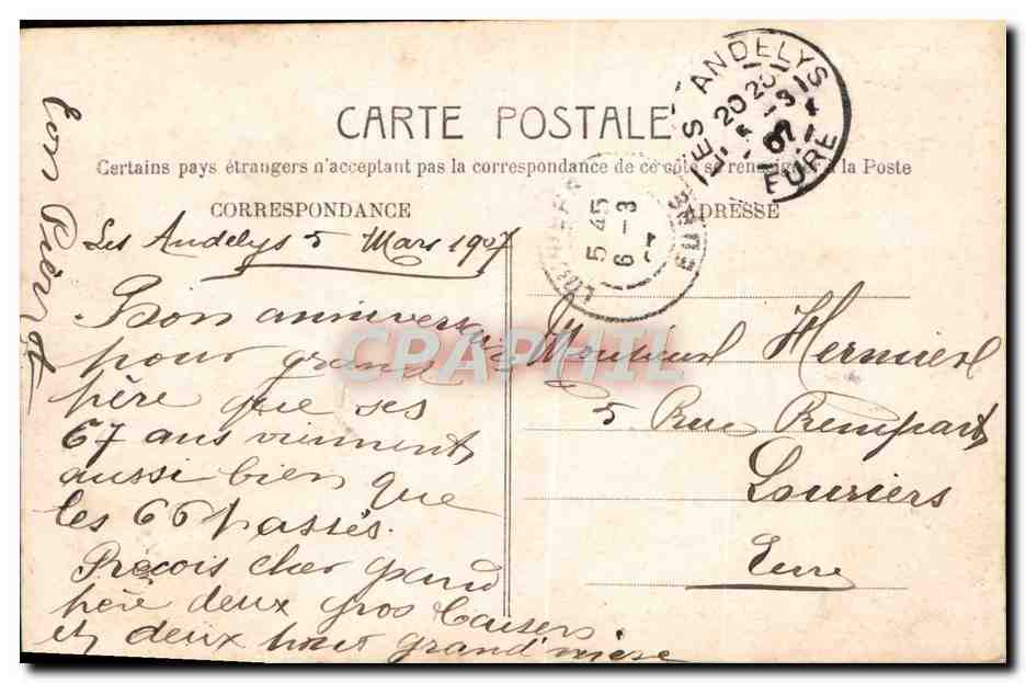 CPA Fantaisie Enfant — Rückseite