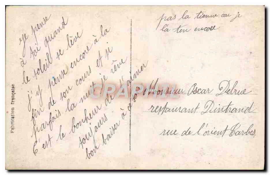 CPA Fantaisie Femme soldat Militaria — Back