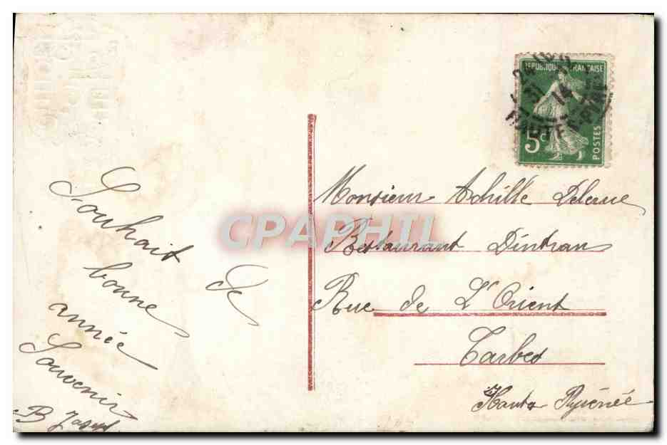 CPA Fantaisie Femme Elephant — Rückseite