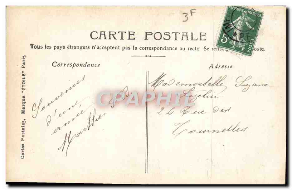 CPA Fantaisie Enfant — Rückseite