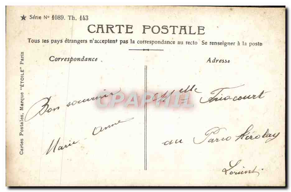 Femme en robe ornée d'un cygne — Celine — éditeur Dainet & Moy — Reverso