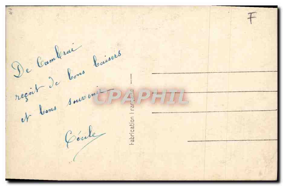 CPA Fantaisie Femme — Verso