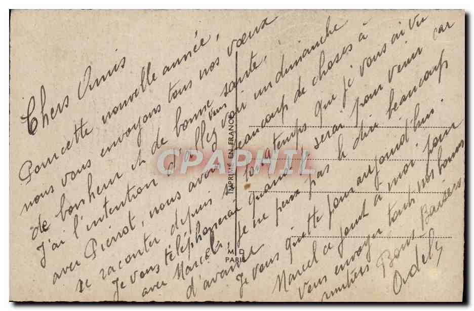 CPA Fantaisie Bonne Annee Fer a cheval — Verso