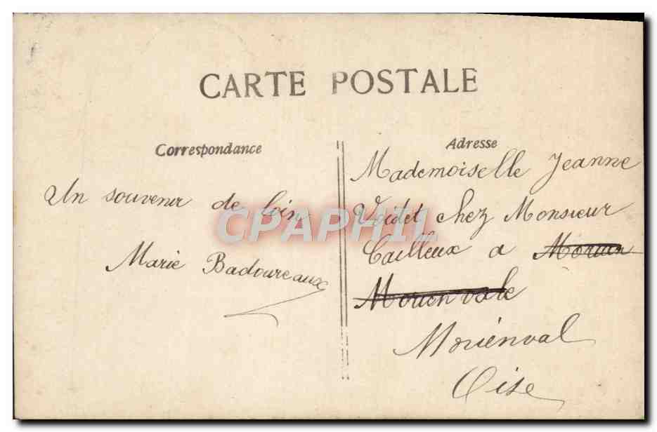 CPA Fantaisie Femme Enafnt — Rückseite