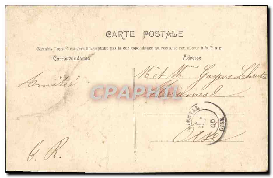 Deux jeunes femmes — avec bouquet de fleurs — P.J. n°42 — Rückseite