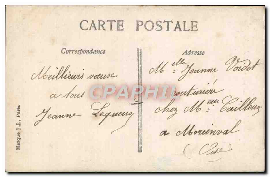 CPA Fantaisie Femme  — Verso