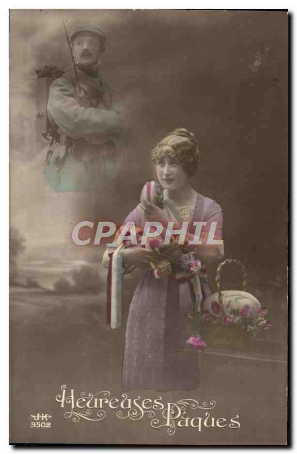 CPA Fantaisie Femme Soldat Militaria