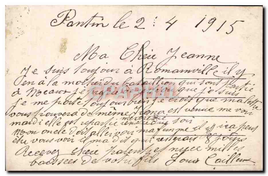 CPA Fantaisie Femme Soldat Militaria — Rückseite