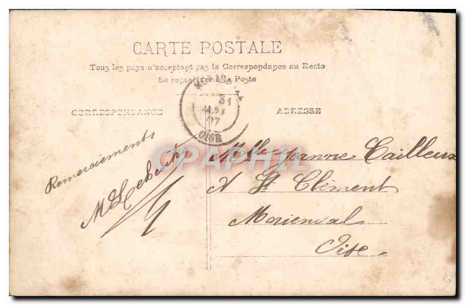 CPA Fantaisie Femme Jeanne — Rückseite