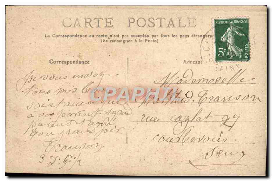 CPA Fantaisie Femme L'ideal gibier Chasse Fusil — Verso