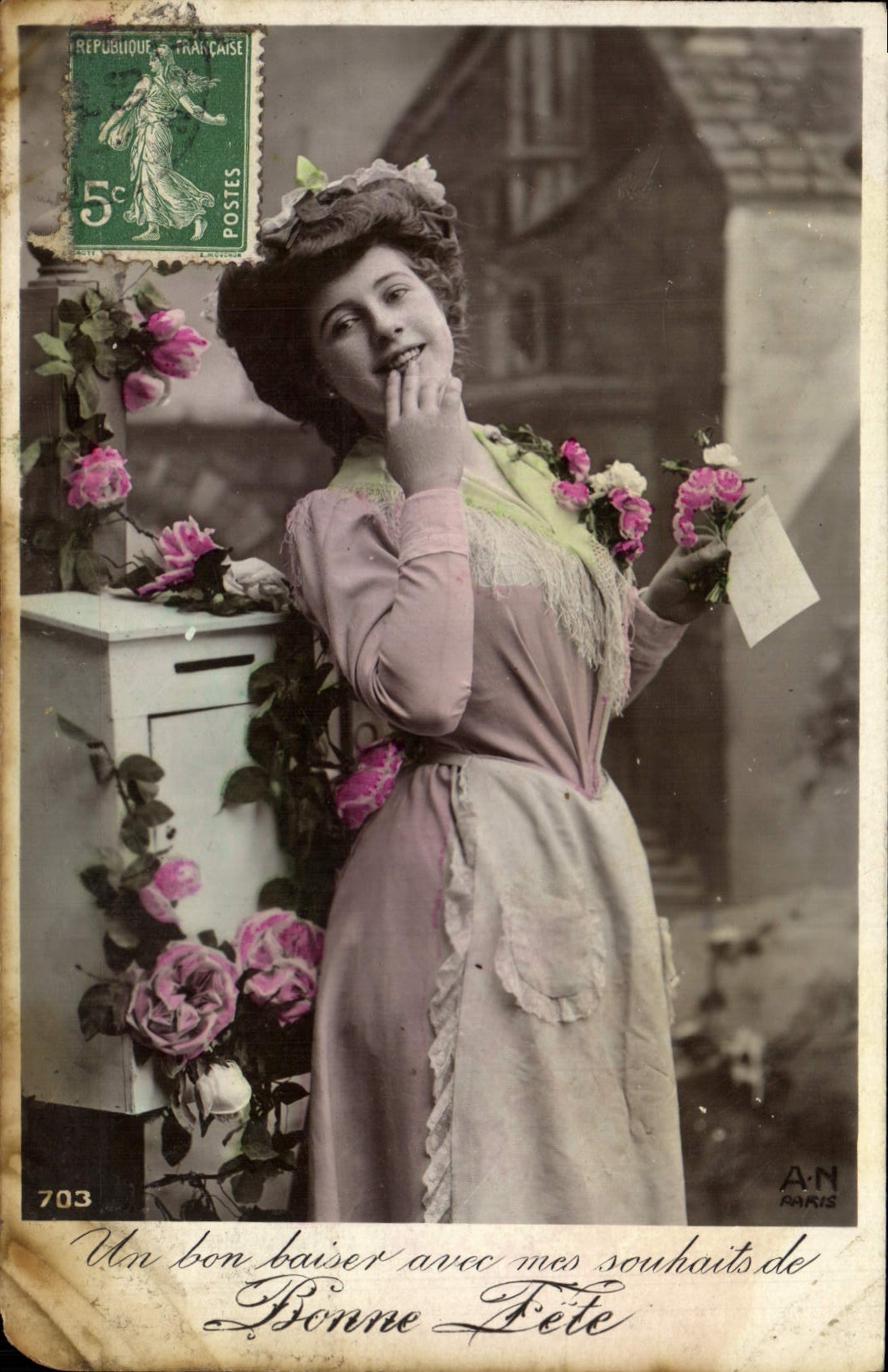 CPA Fantaisie Femme 