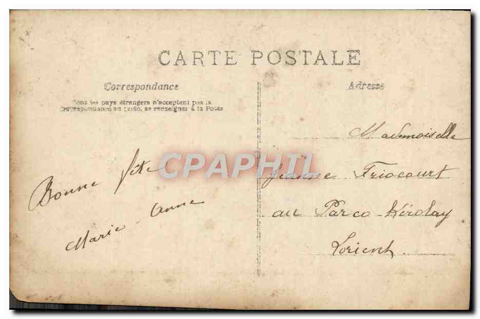 CPA Fantaisie Femme  — Rückseite